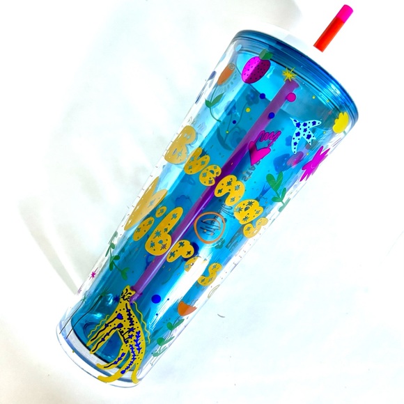 STARBUCKS 24oz TUMBLER BUENAS VIBRAS GOOD VIBES MANUELA GUILLEN LATIN AMERICAN - Picture 2 of 4